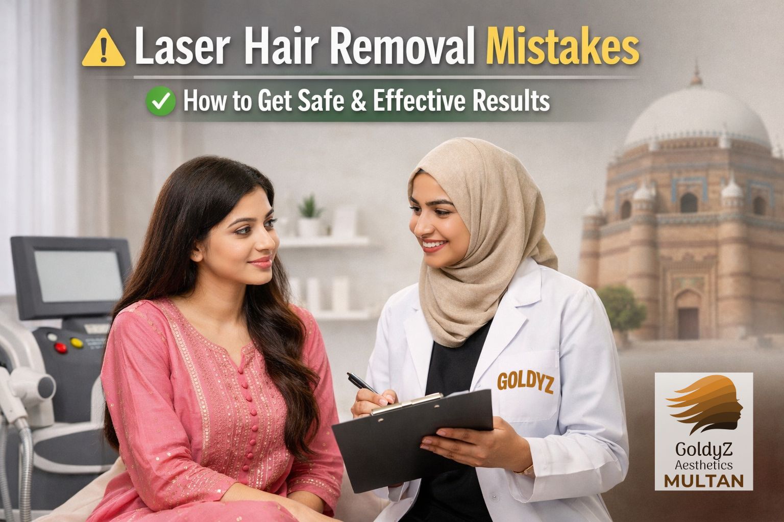 Laser Hair Removal in Multan At GoldyZ