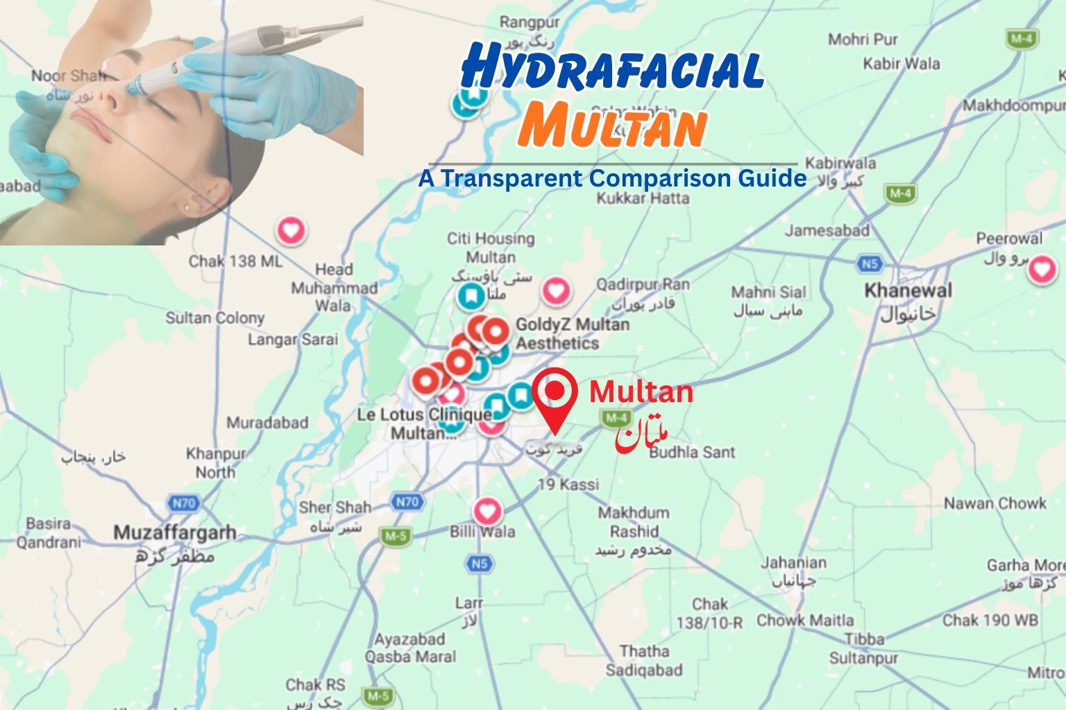 A comparison guide for getting Hydrafacial in Multan
