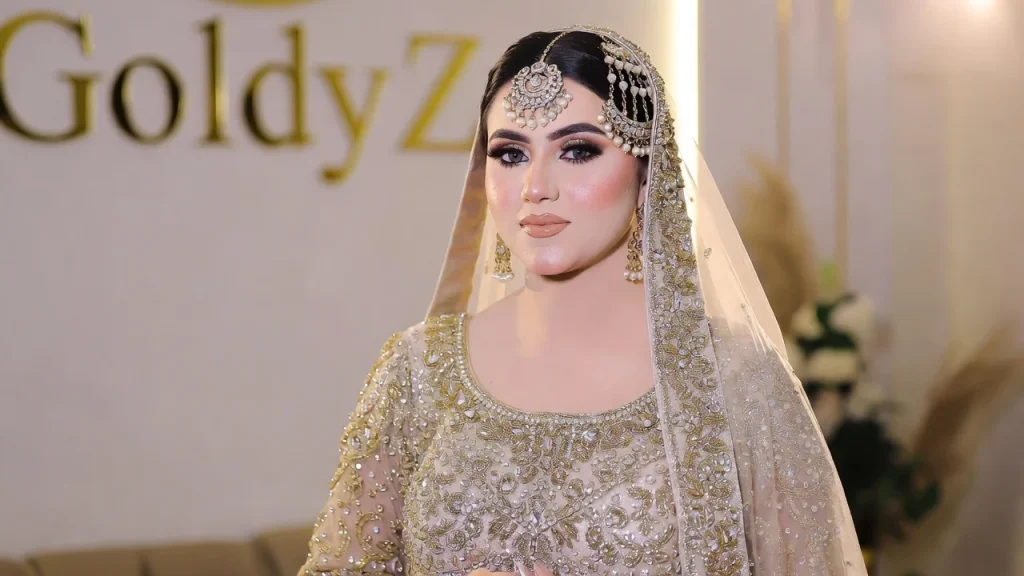 Bridal makeup transformation at GoldyZ Multan Aesthetics