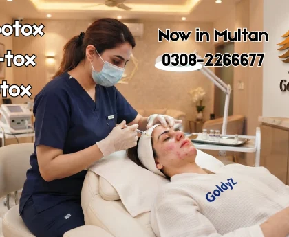 Mesobotox, Micro-tox, and Mesotox treatment session at GoldyZ Multan Aesthetics clinic