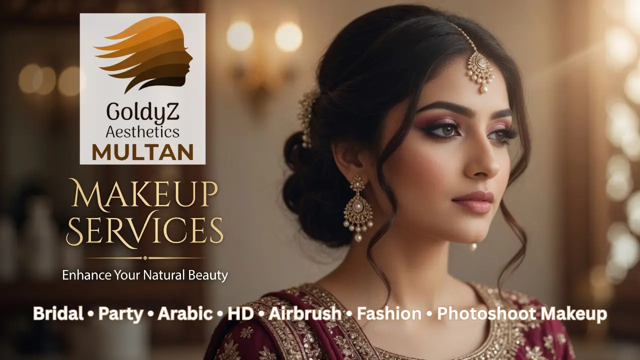 Makeup Service at GoldyZ Multan Aesthetics