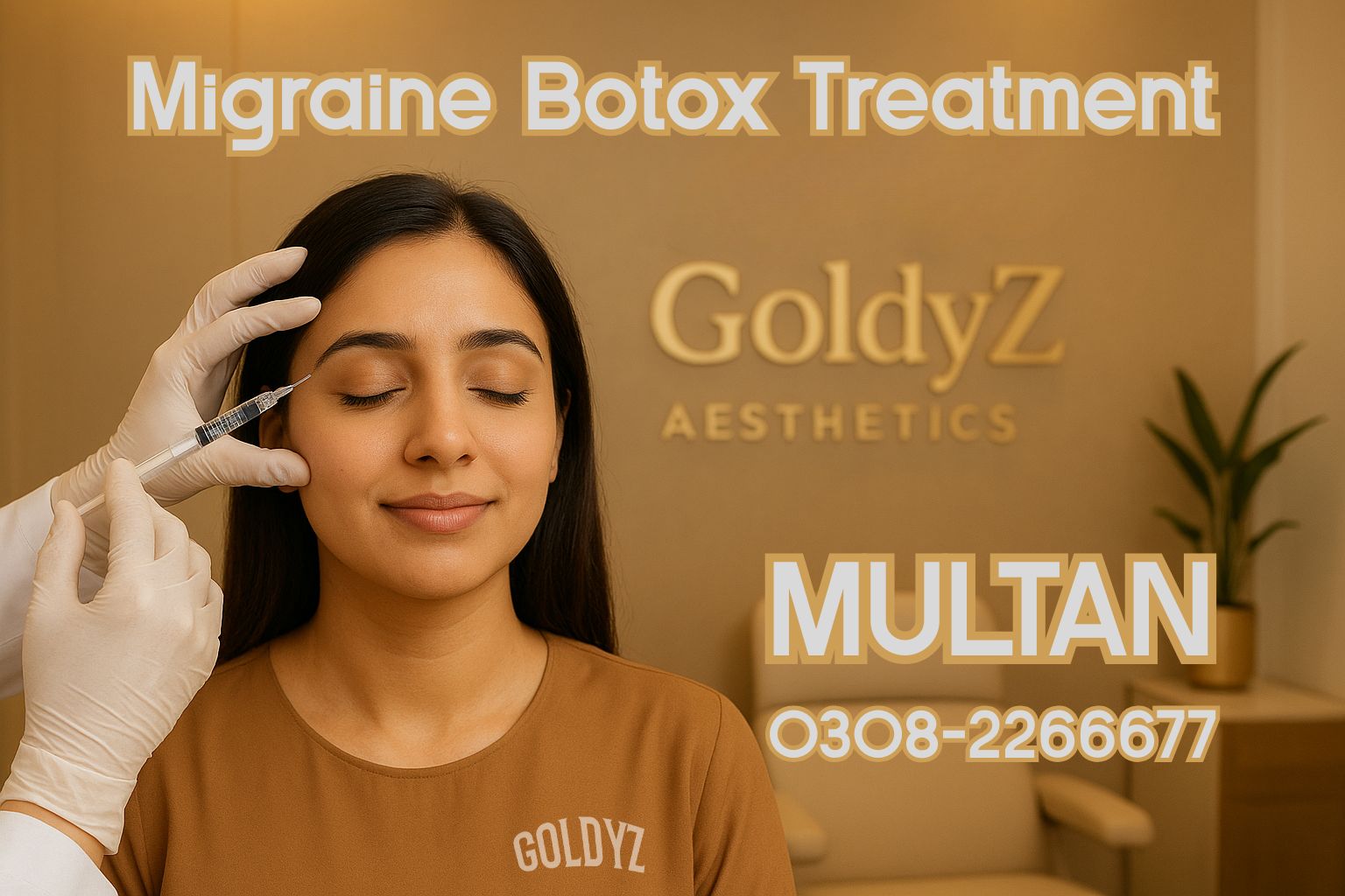 Botox for Migraine at GoldyZ Multan Aesthetics