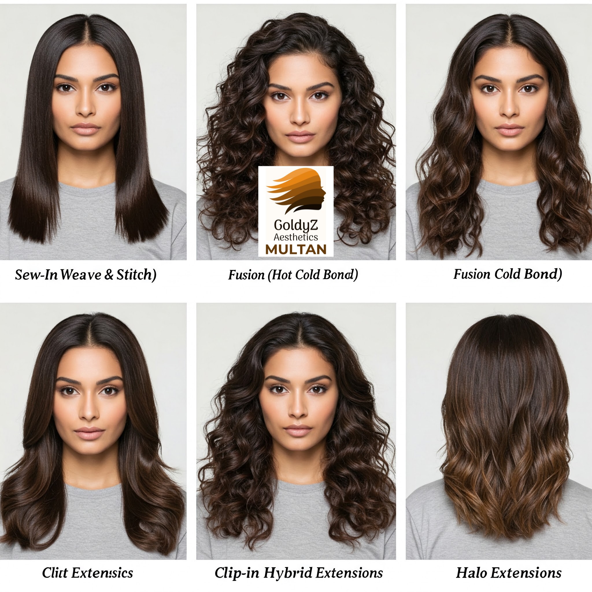 Sew In, Clip In and Halo Extensions