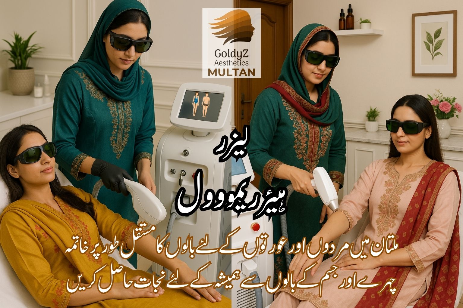 بال صاف کرنے کی سروس گولڈیز، ملتان