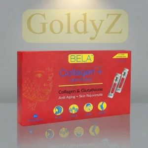 BELA Collagen+ Drinkable Shots Glutathione Whitening Ampoules for skin brightening and anti-aging in Pakistan