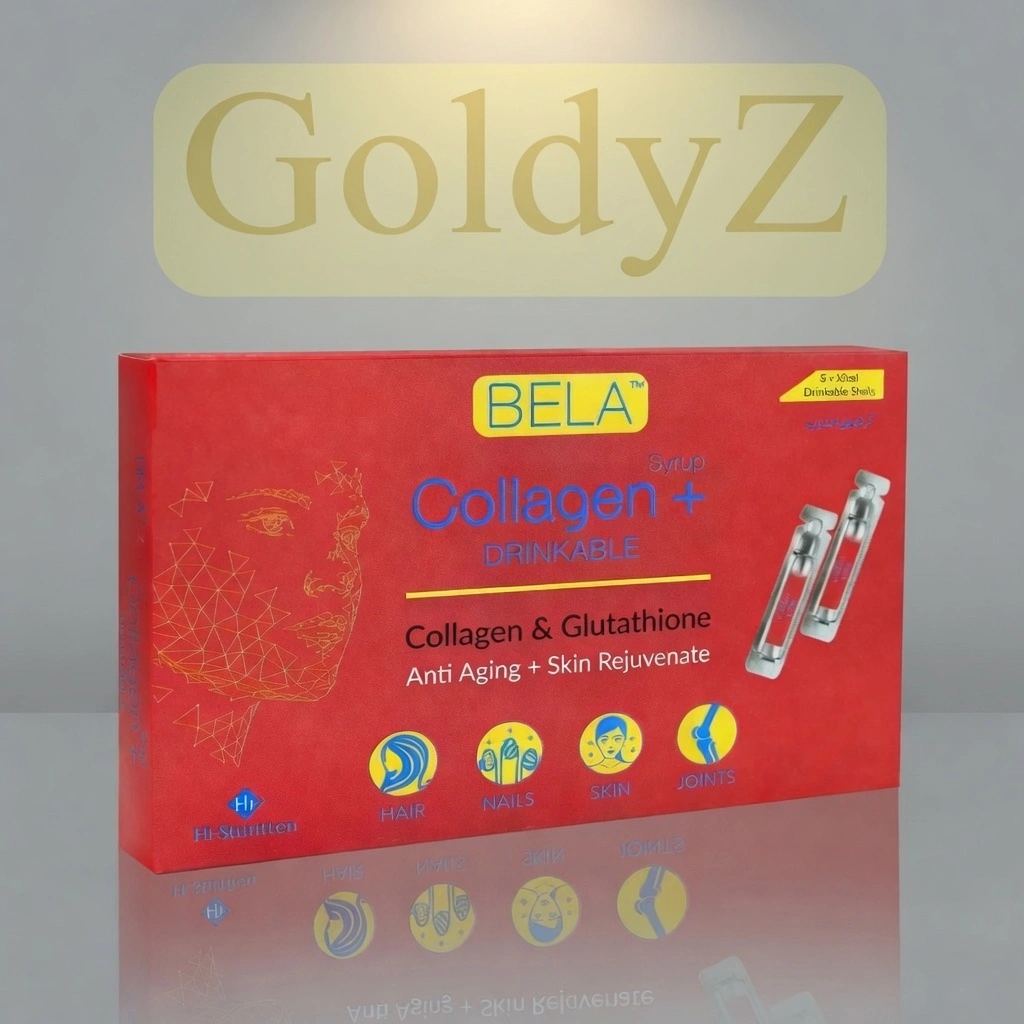 BELA Collagen+ Drinkable Shots Glutathione Whitening Ampoules for skin brightening and anti-aging in Pakistan