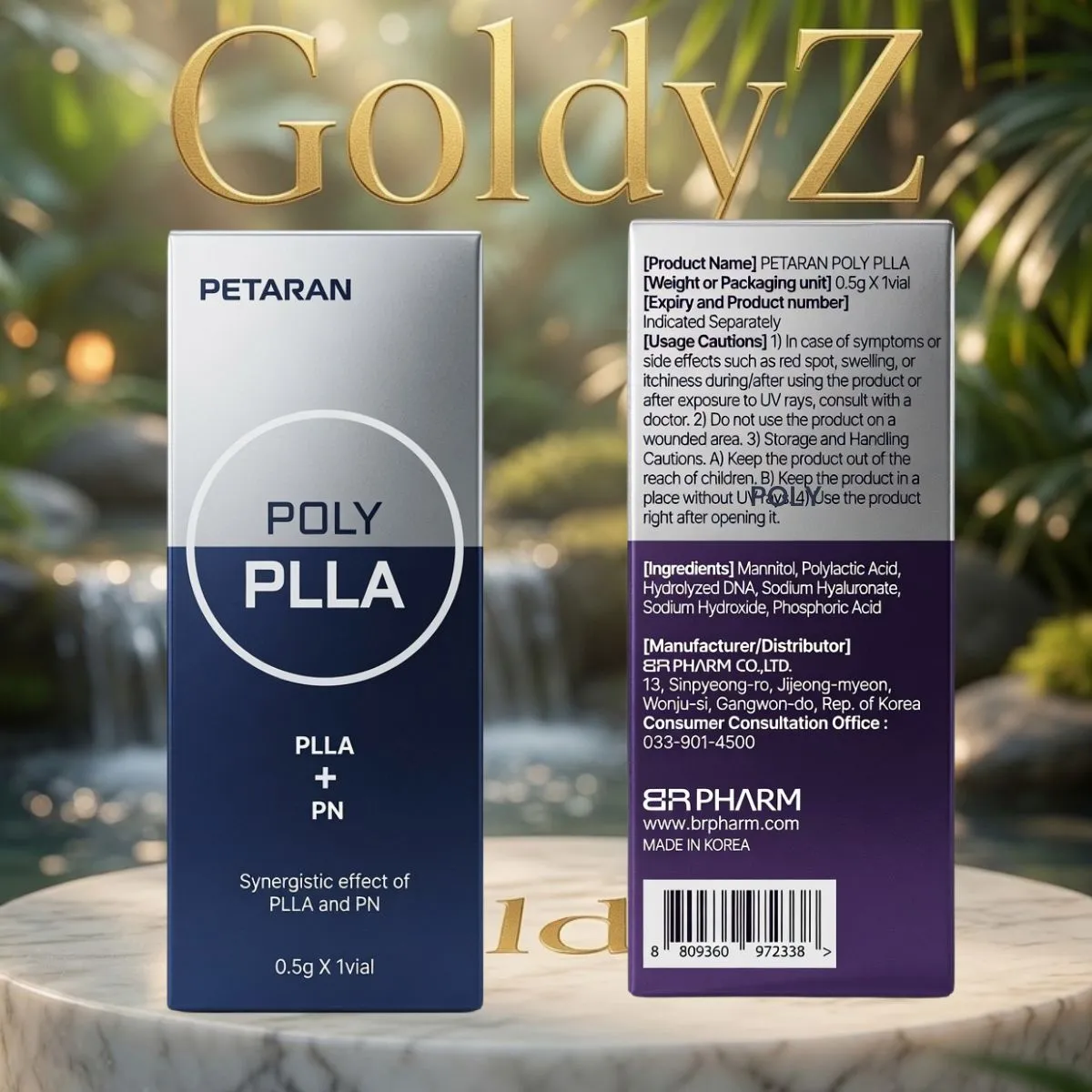 Petaran PLLA + PN Korean collagen biostimulator for skin rejuvenation and collagen stimulation