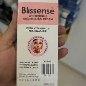 Blissense whitening cream for skin brightening and even tone improvement