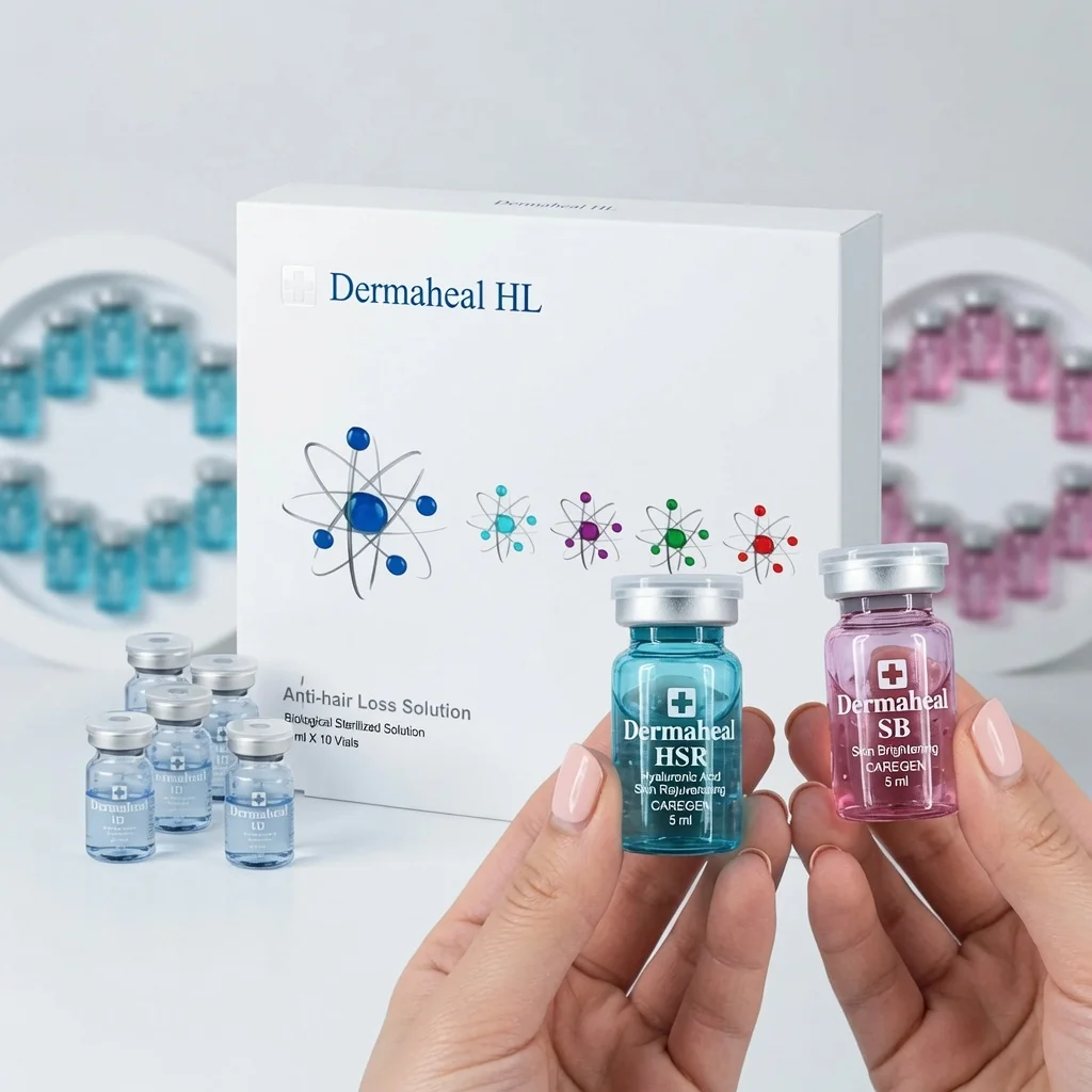 Dermaheal SB HSR and HL mesotherapy solutions for skin brightening rejuvenation and hair restoration