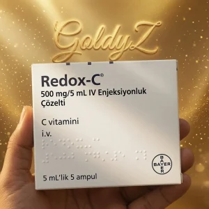Redox C Vitamin C 500mg Injection Ampoule for IV Therapy and Skin Brightening
