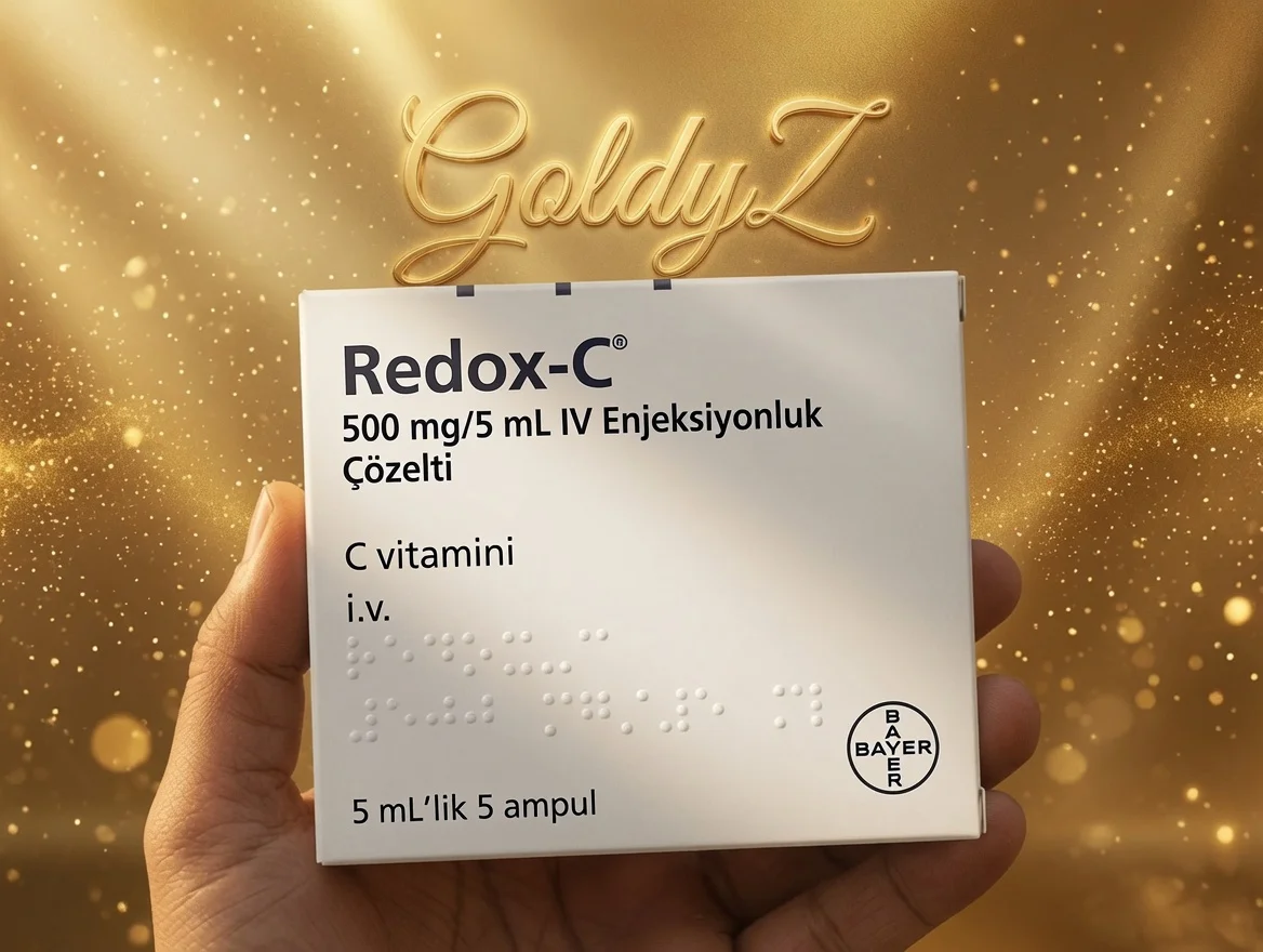 Redox C Vitamin C 500mg Injection Ampoule for IV Therapy and Skin Brightening