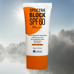 Spectra Block 60 sunscreen SPF 60 40g broad-spectrum UVA UVB protection water-resistant non-greasy sunscreen by Jenpharm
